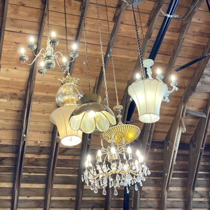 Two days in Kelowna include a stop at Barn Owl Brewing and their cool chandeliers